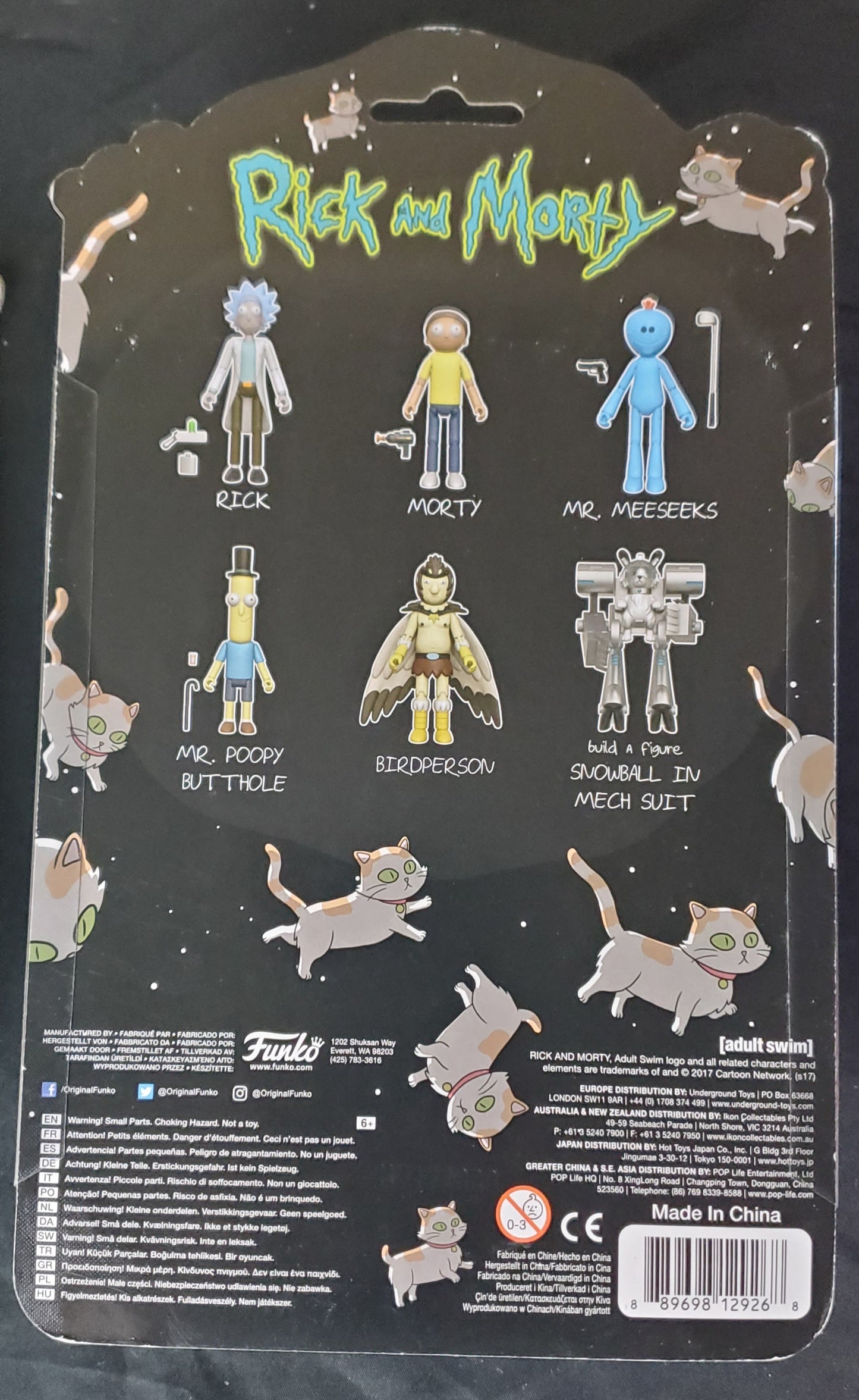 Rick and Morty Action Figure Bundle Set Build the 6th Figure!