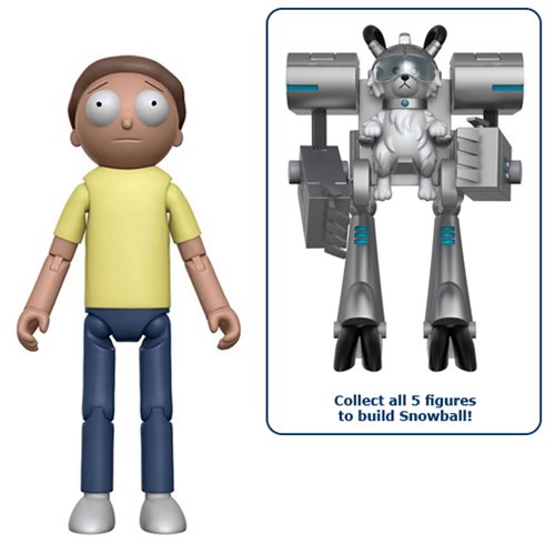 Rick and Morty Action Figure Bundle Set Build the 6th Figure!
