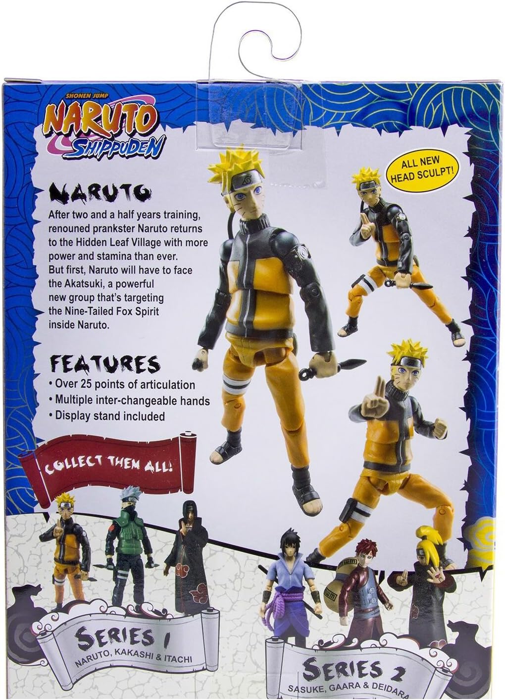 Naruto Shippuden Naruto, Kakashi and Itachi 4" Action Figure Bundle