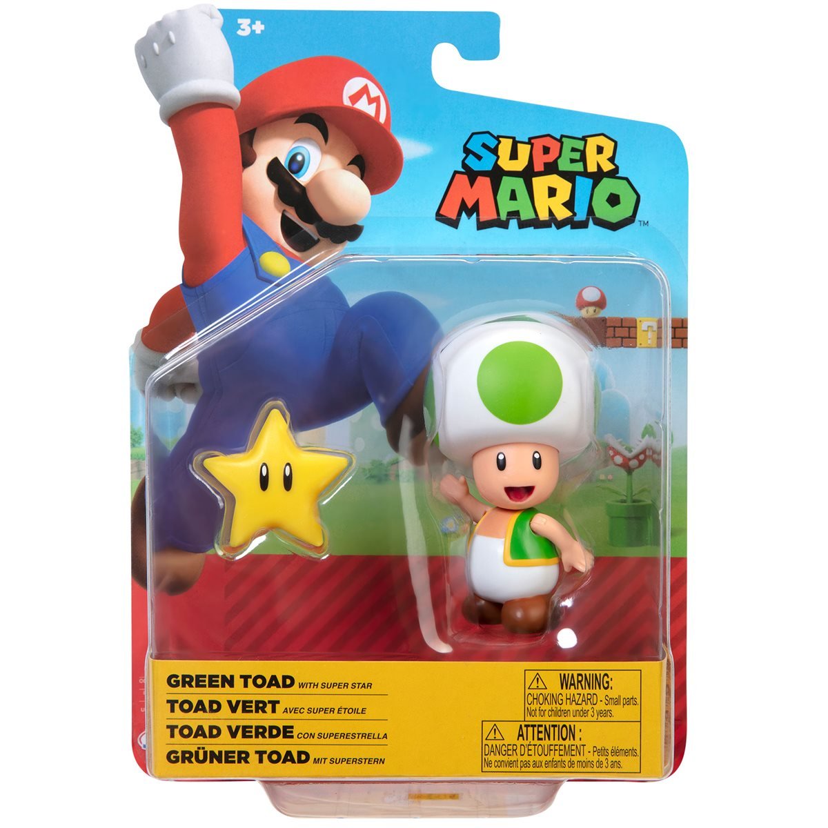 World of Nintendo Green Toad 4-Inch Action Figure