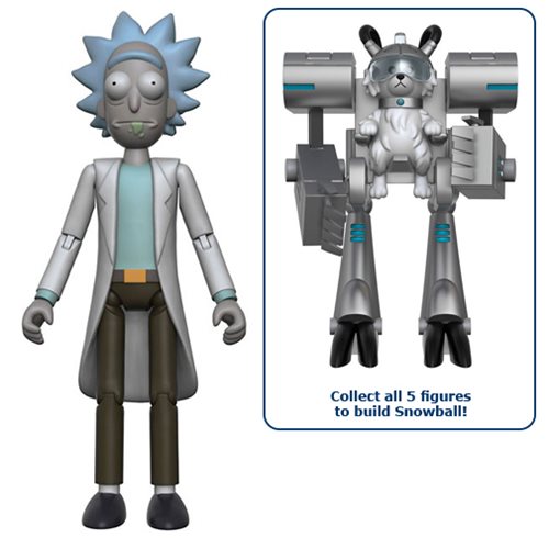 Rick and Morty Action Figure Bundle Set Build the 6th Figure!