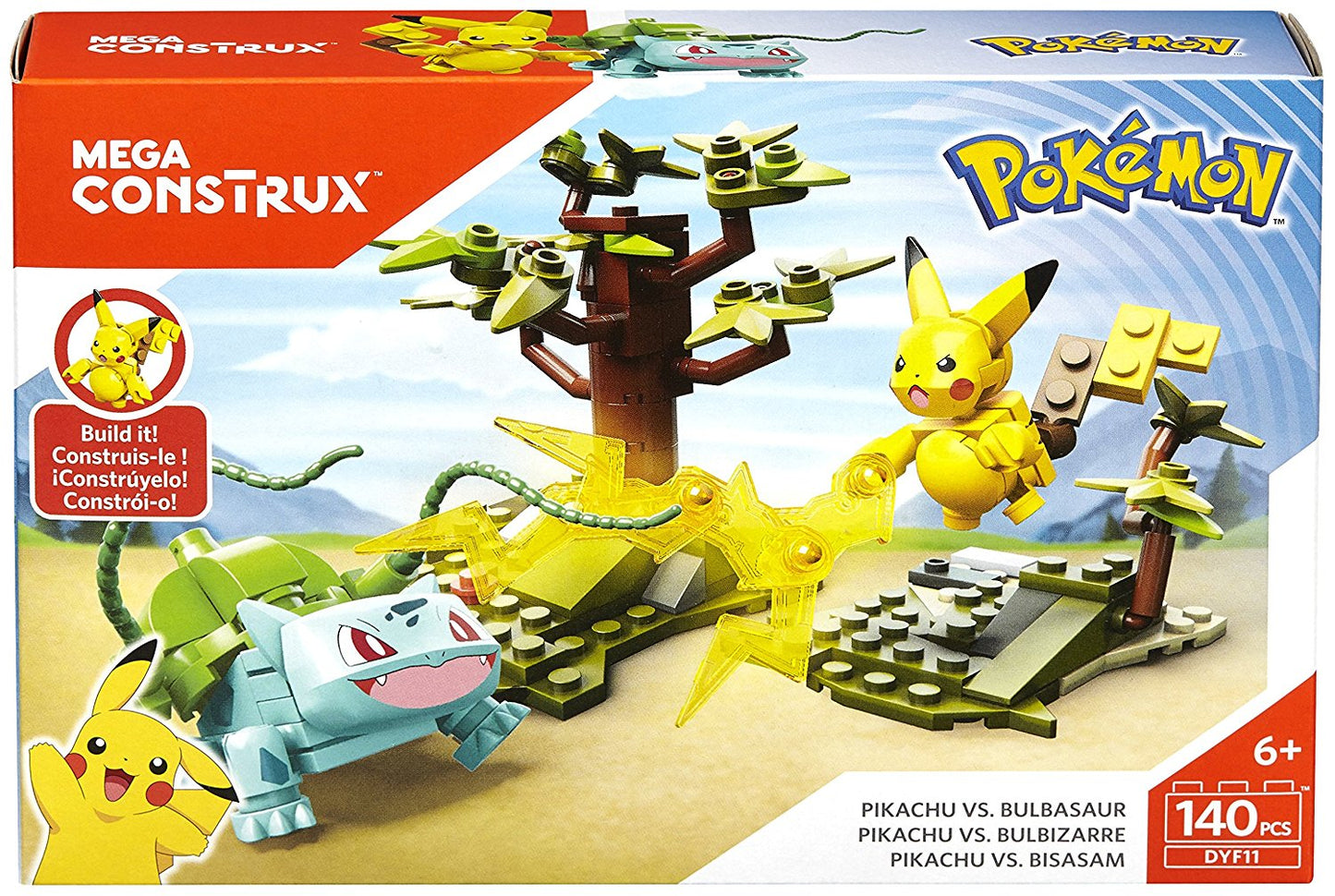 Pokémon Mega Construx Pikachu vs. Bulbasaur