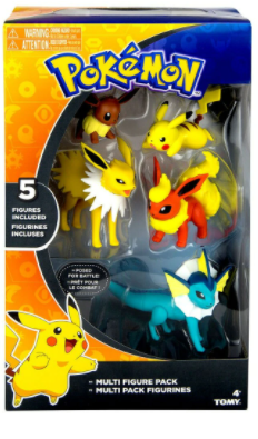 Pokémon Flareon, Jolteon, Vaporeon, Pikachu & Eevee Multi-Pack