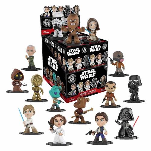 Disney Star Wars Bobble Head Mystery Mini Figures with Display Box 12 Figures