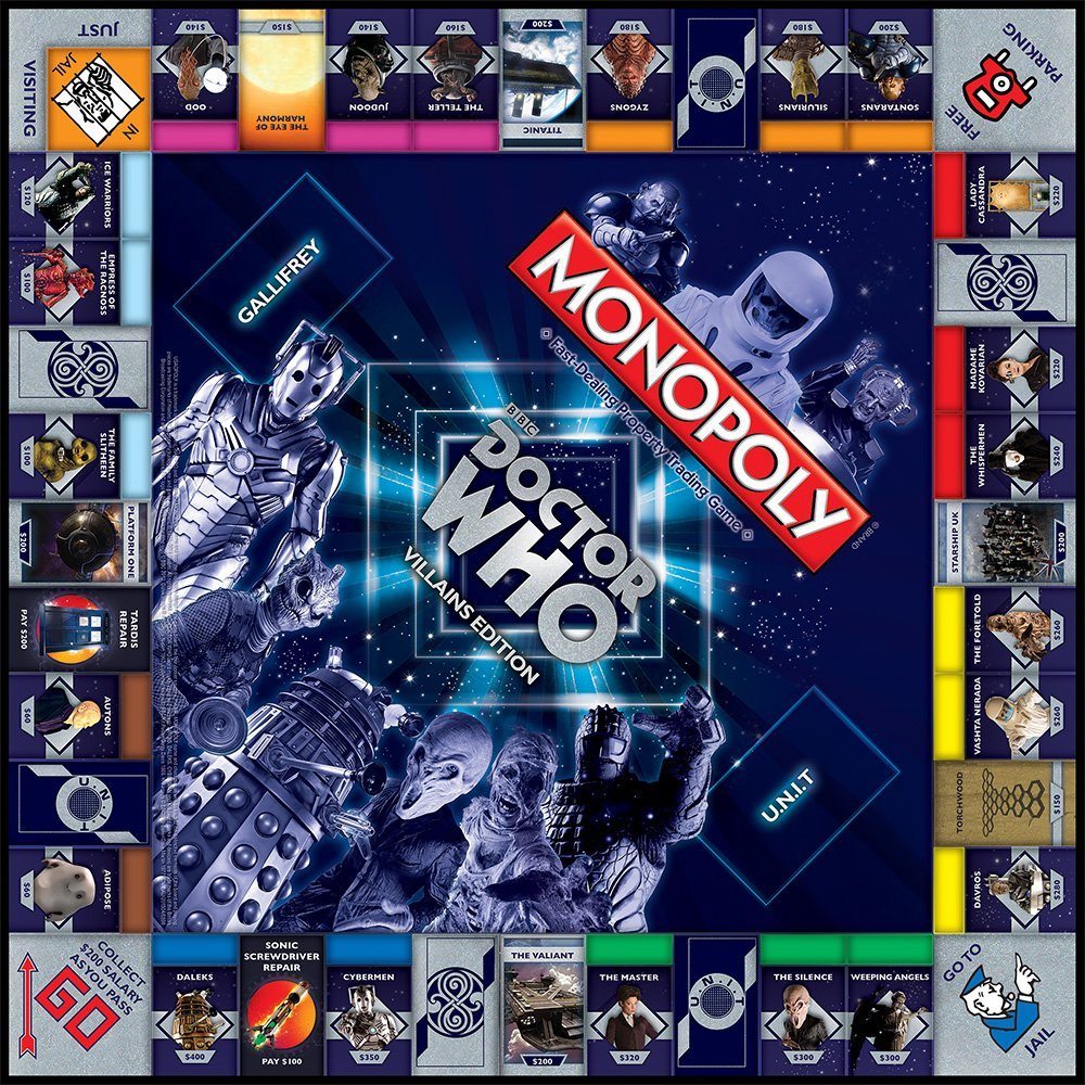 Doctor Who Villains Edition Monopoly