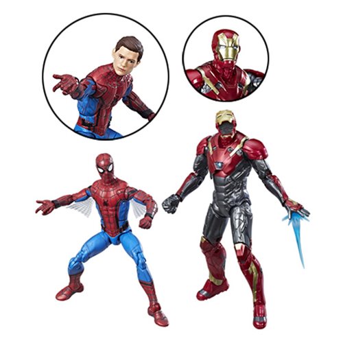 Marvel Legends Homecoming Spider-Man and Iron Man 2-Pack Action Figure