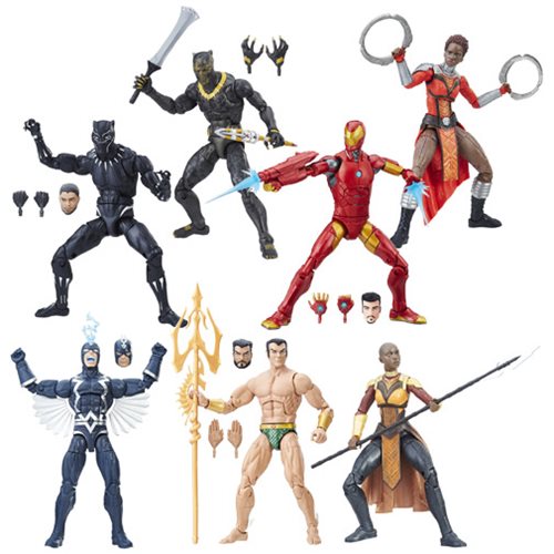 Marvel Legends Black Panther Action Figure Bundle (Build Okoye)