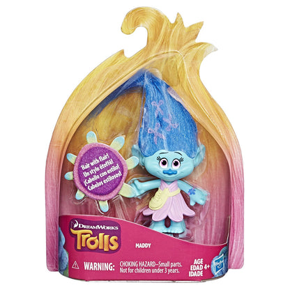 Trolls Maddy Hair Collectible Figure with Printed Hair