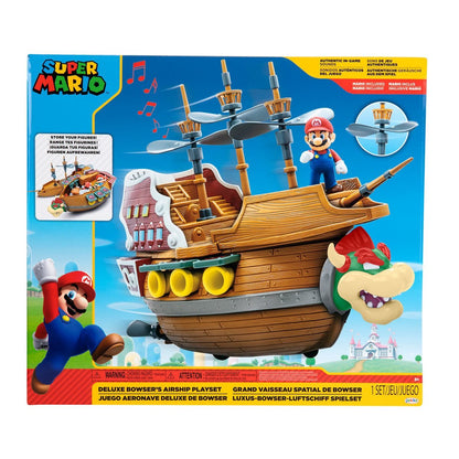 World of Nintendo Super Mario Bowser's Ship Deluxe Playset