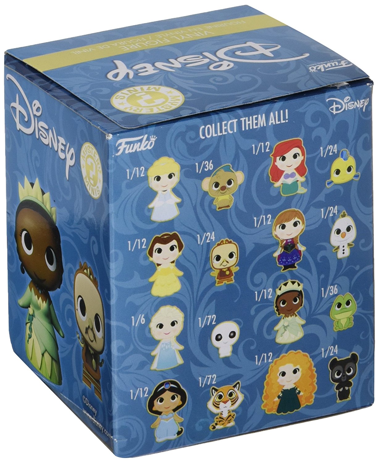 Disney Princess Mystery Mini Figure Display Box with 12 Figures Included