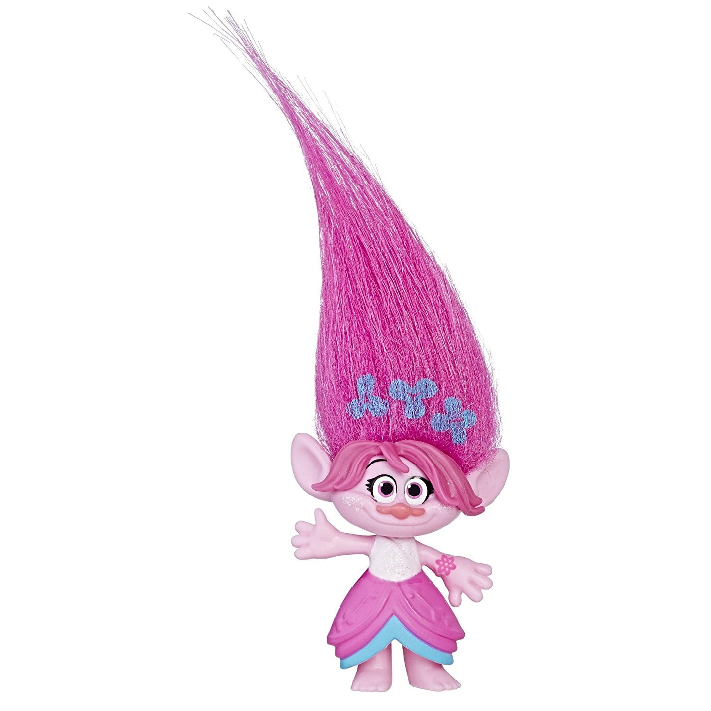 Trolls Poppy Hair Collectible Figure with Printed Hair